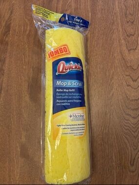 Jumbo Quickie Mop & Scrub Roller Refill - Microban 12" 055/055B Type P New